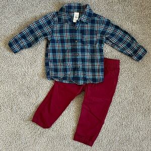 Carter’s Toddler Boy Outfit Matching Set - size 18 months